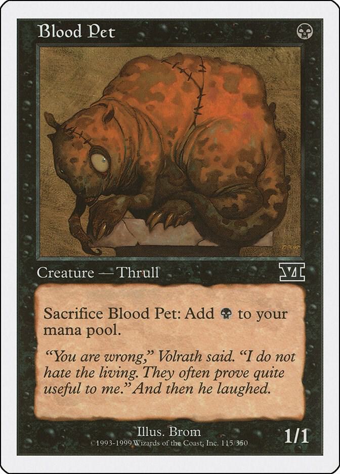 Blood Pet 115 card from Classic Sixth Edition