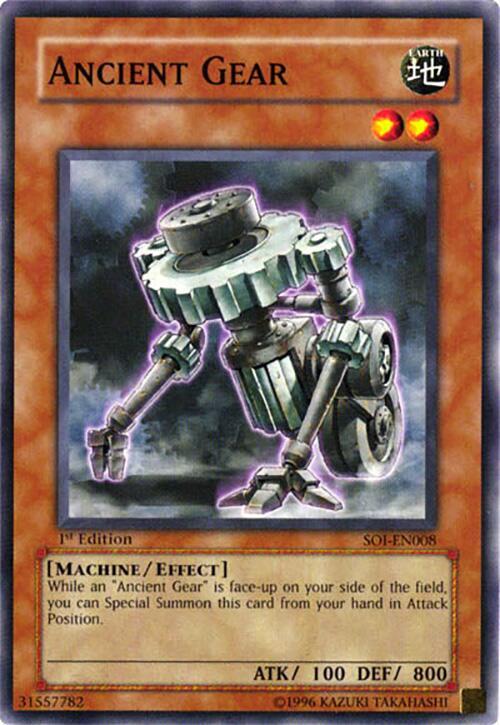 Ancient Gear SOI-EN008 card from Shadow of Infinity