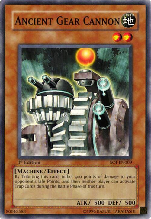Ancient Gear Cannon SOI-EN009 card from Shadow of Infinity