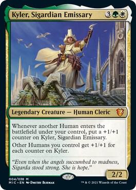 Kyler, Sigardian Emissary 4 card from Commander: Innistrad: Midnight Hunt