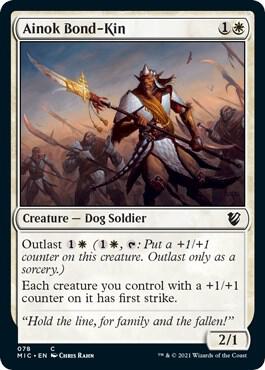 Ainok Bond-Kin 78 card from Commander: Innistrad: Midnight Hunt