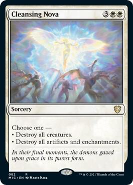 Cleansing Nova 82 card from Commander: Innistrad: Midnight Hunt