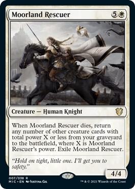 Moorland Rescuer 7 card from Commander: Innistrad: Midnight Hunt