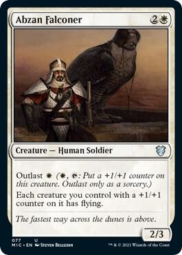 Abzan Falconer 77 card from Commander: Innistrad: Midnight Hunt