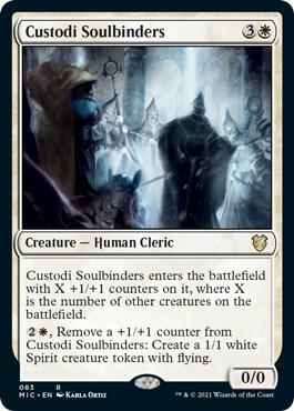Custodi Soulbinders 83 card from Commander: Innistrad: Midnight Hunt