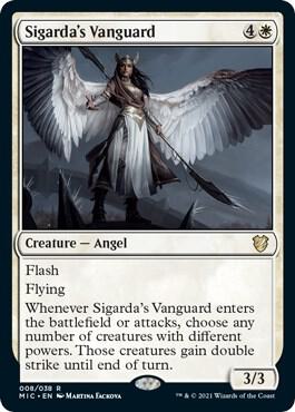 Sigarda's Vanguard 8 card from Commander: Innistrad: Midnight Hunt