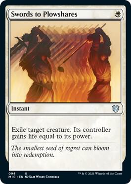 Swords to Plowshares 94 card from Commander: Innistrad: Midnight Hunt