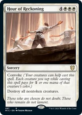 Hour of Reckoning 87 card from Commander: Innistrad: Midnight Hunt