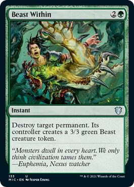 Beast Within 133 card from Commander: Innistrad: Midnight Hunt