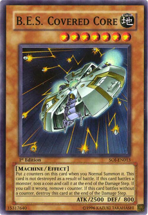 B.E.S. Covered Core SOI-EN013 card from Shadow of Infinity