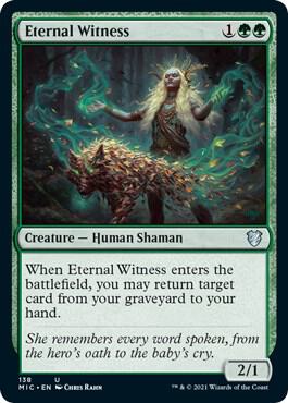 Eternal Witness 138 card from Commander: Innistrad: Midnight Hunt