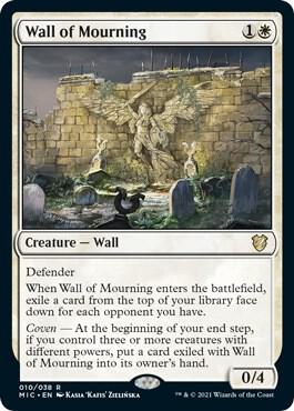 Wall of Mourning 10 card from Commander: Innistrad: Midnight Hunt