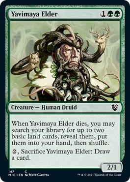 Yavimaya Elder 147 card from Commander: Innistrad: Midnight Hunt