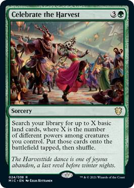 Celebrate the Harvest 24 card from Commander: Innistrad: Midnight Hunt
