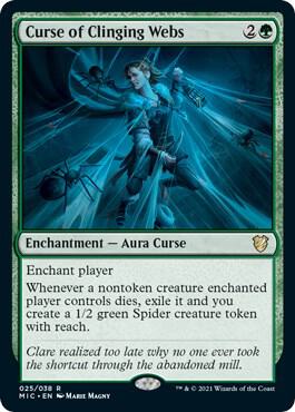 Curse of Clinging Webs 25 card from Commander: Innistrad: Midnight Hunt