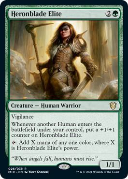 Heronblade Elite 26 card from Commander: Innistrad: Midnight Hunt