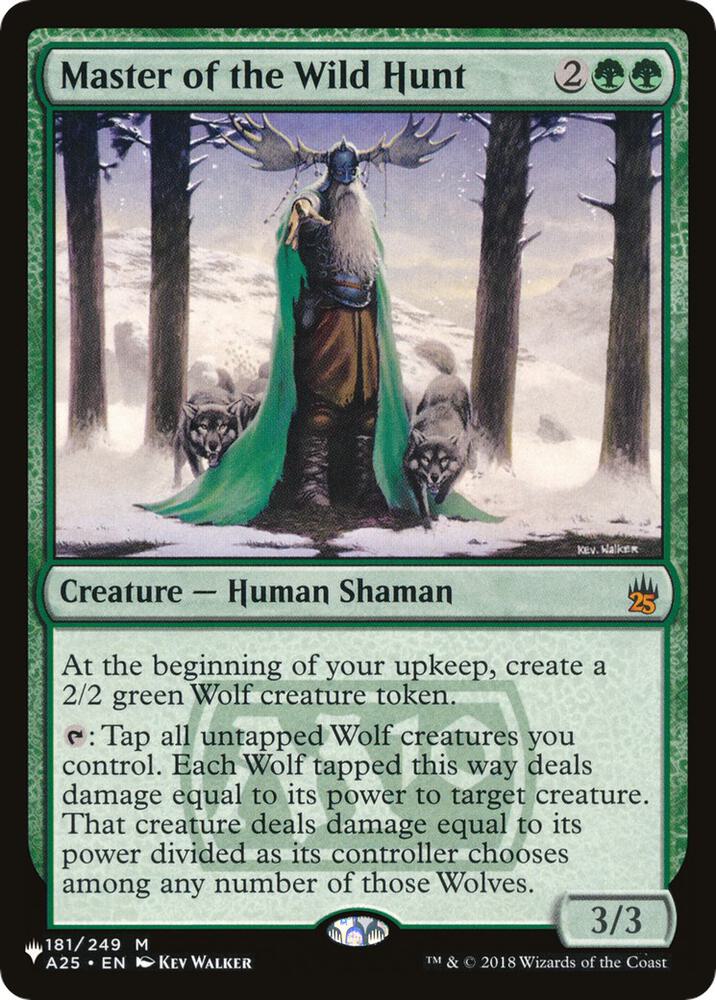 Master of the Wild Hunt 181/249 card from The List Reprints