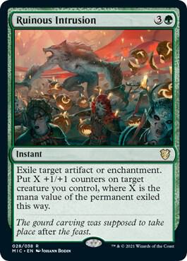 Ruinous Intrusion 28 card from Commander: Innistrad: Midnight Hunt