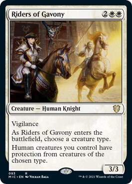 Riders of Gavony 93 card from Commander: Innistrad: Midnight Hunt