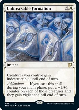 Unbreakable Formation 95 card from Commander: Innistrad: Midnight Hunt