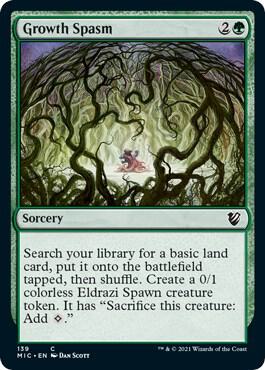 Growth Spasm 139 card from Commander: Innistrad: Midnight Hunt