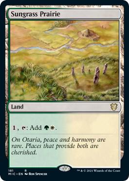 Sungrass Prairie 181 card from Commander: Innistrad: Midnight Hunt