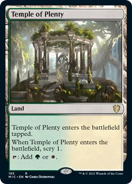 Temple of Plenty 185 card from Commander: Innistrad: Midnight Hunt