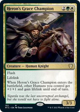 Heron's Grace Champion 152 card from Commander: Innistrad: Midnight Hunt