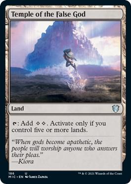Temple of the False God 186 card from Commander: Innistrad: Midnight Hunt