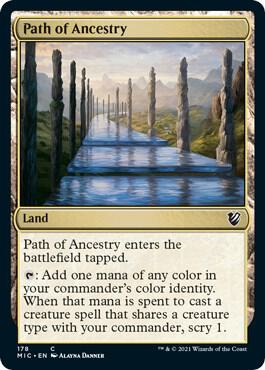 Path of Ancestry 178 card from Commander: Innistrad: Midnight Hunt