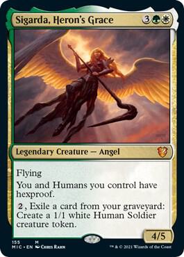 Sigarda, Heron's Grace 155 card from Commander: Innistrad: Midnight Hunt