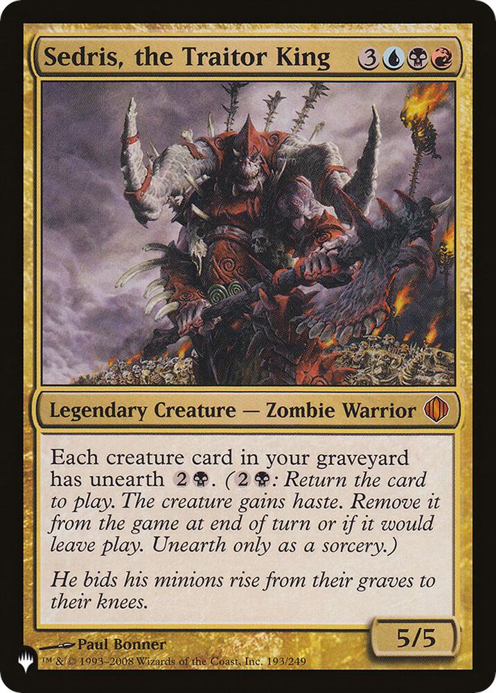 Sedris, the Traitor King 193/249 card from The List Reprints