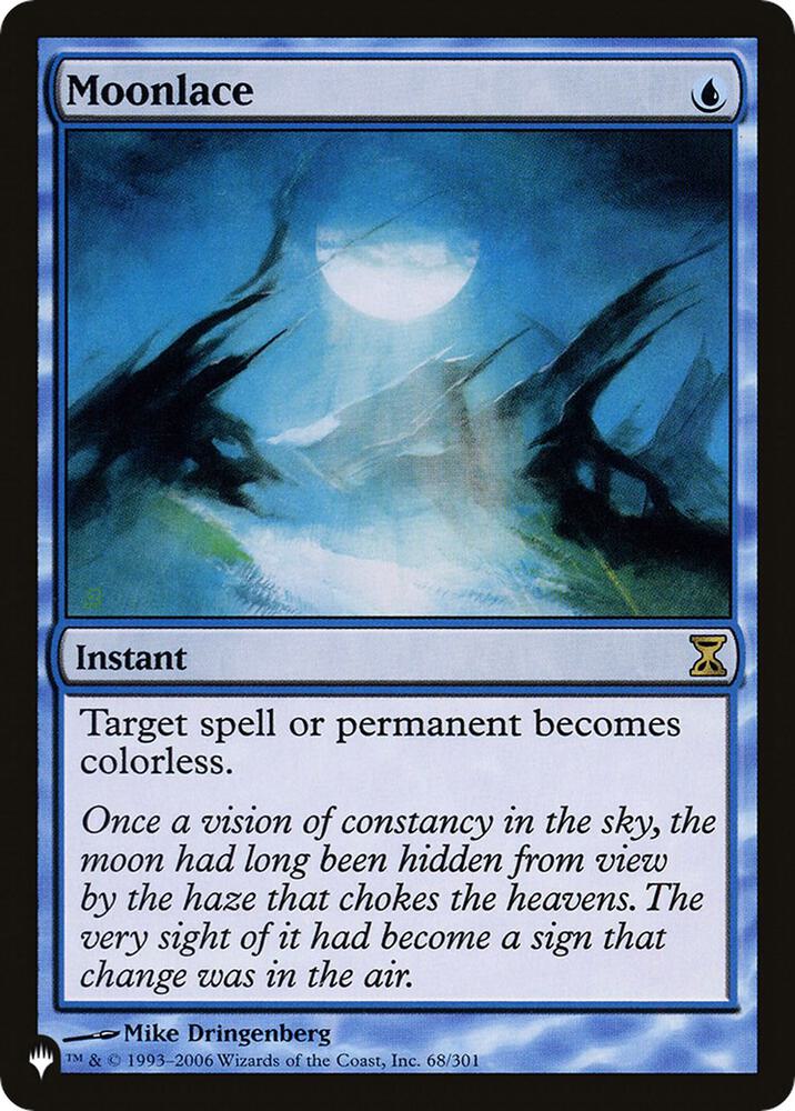 Moonlace 68/301 card from The List Reprints