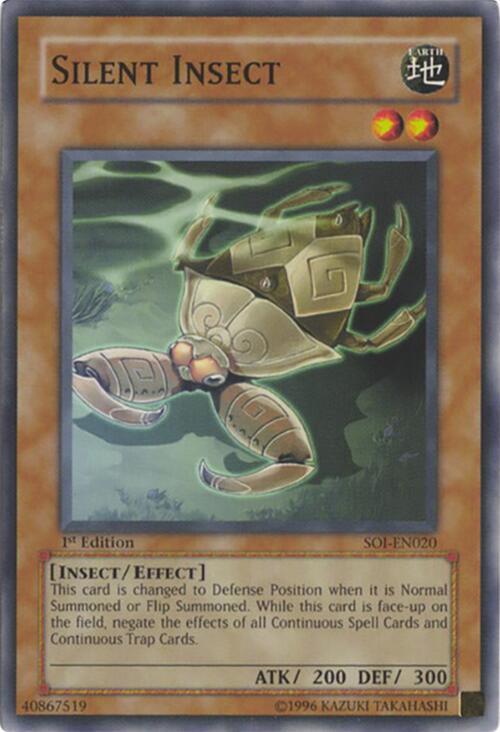 Silent Insect SOI-EN020 card from Shadow of Infinity