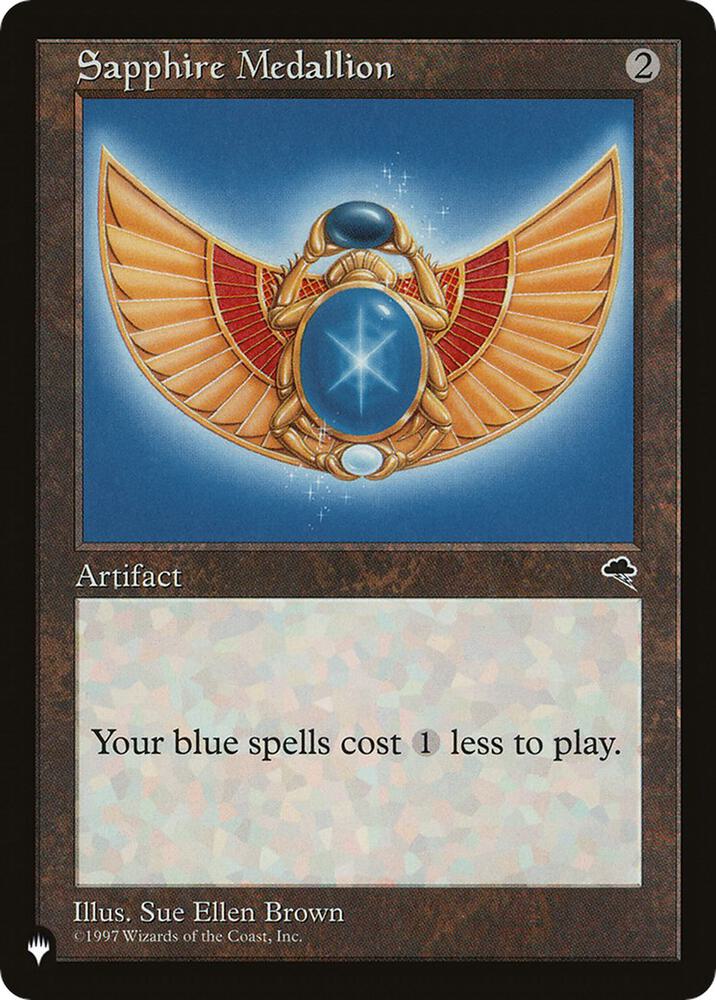 Sapphire Medallion card from The List Reprints