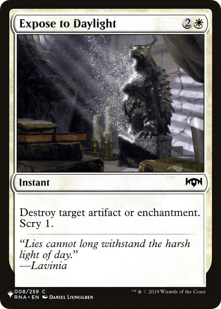 Expose to Daylight 008/259 card from The List Reprints