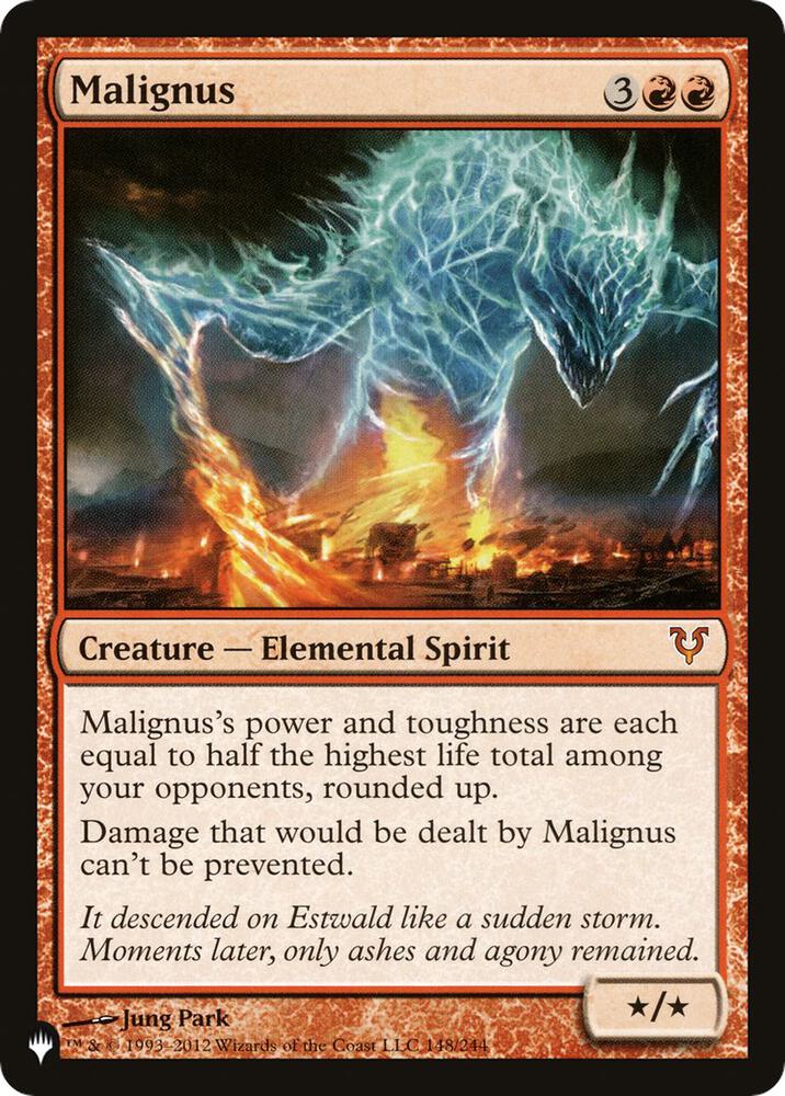 Malignus 148/244 card from The List Reprints