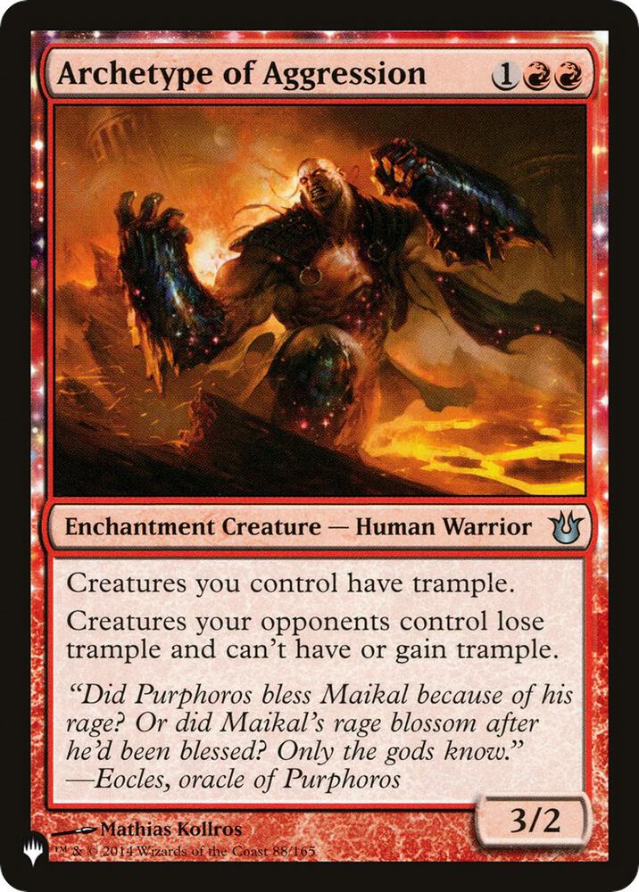 Archetype of Aggression 88/165 card from The List Reprints
