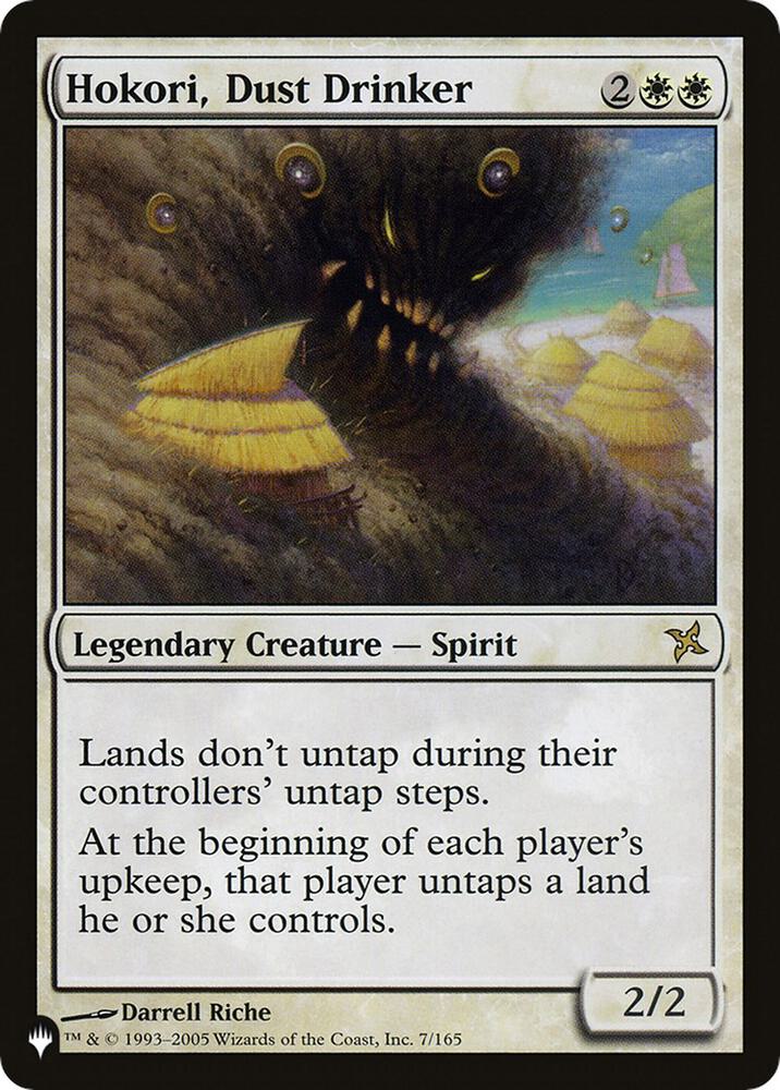 Hokori, Dust Drinker 7/165 card from The List Reprints