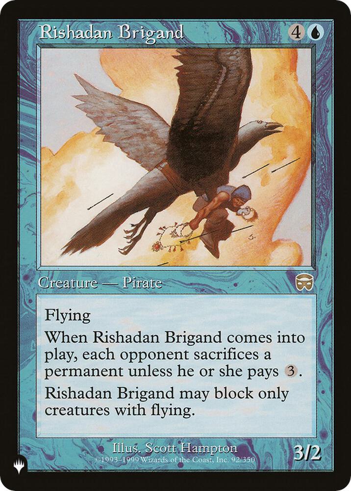 Rishadan Brigand 92/350 card from The List Reprints
