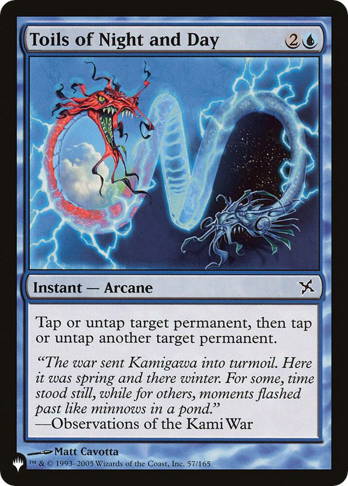 Toils of Night and Day 57/165 card from The List Reprints