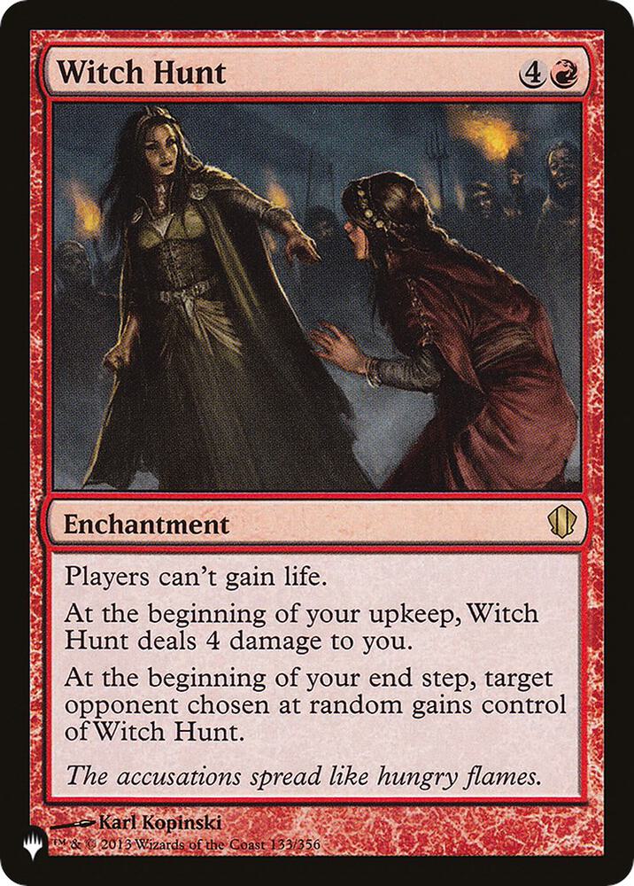 Witch Hunt 133/356 card from The List Reprints