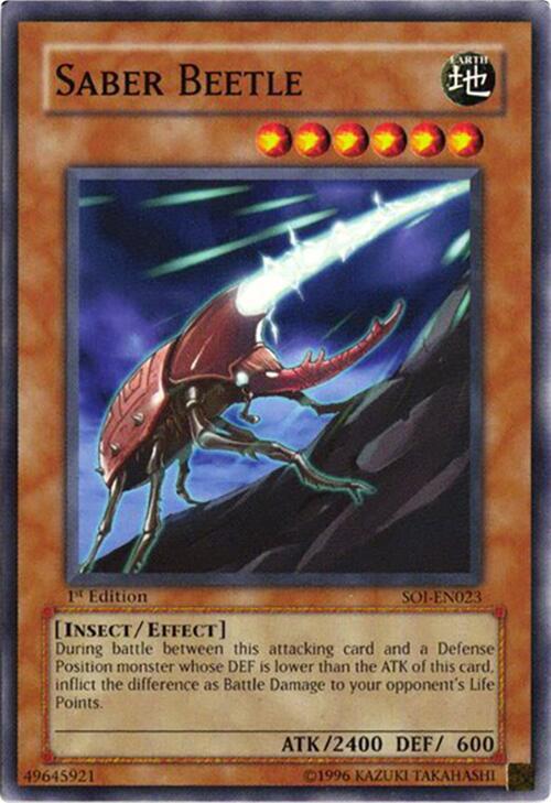 Saber Beetle SOI-EN023 card from Shadow of Infinity