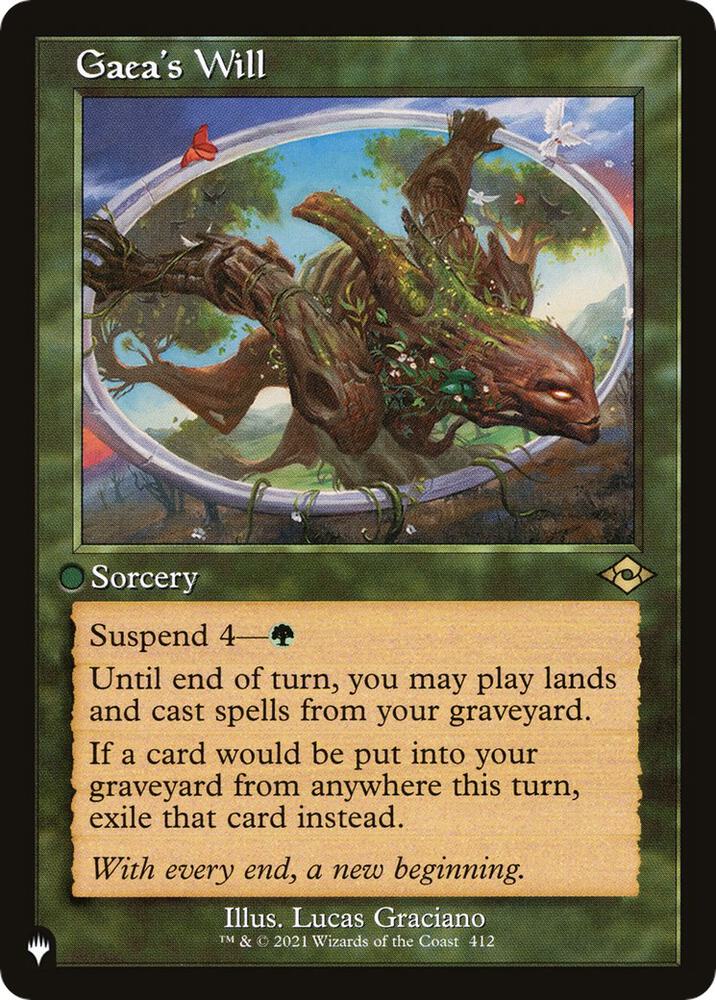 Gaea's Will 412/303 card from The List Reprints