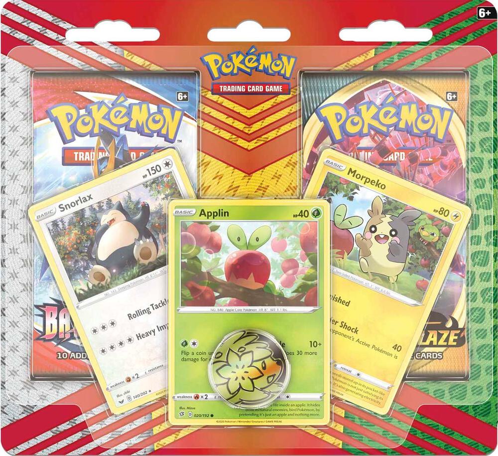2 Pack Blister [Snorlax, Morpeko & Applin Cards] card from Miscellaneous Cards & Products