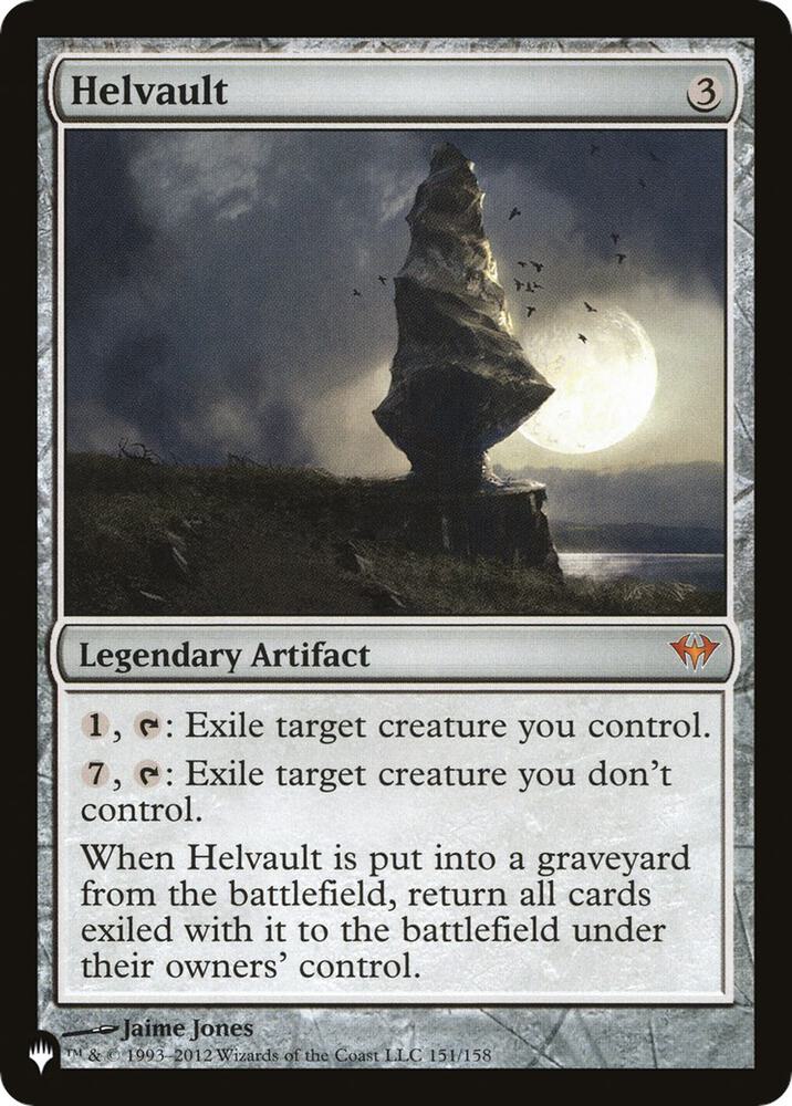 Helvault 151/158 card from The List Reprints