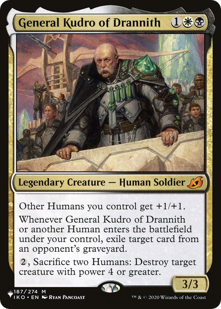General Kudro of Drannith 187/274 card from The List Reprints