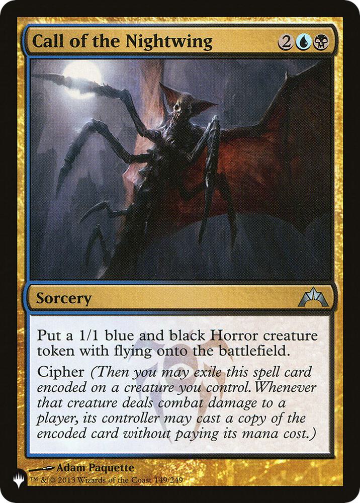 Call of the Nightwing (GTC) 149/249 card from The List Reprints