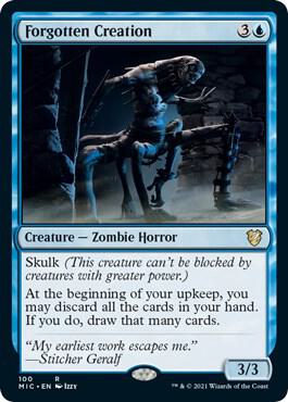 Forgotten Creation 100 card from Commander: Innistrad: Midnight Hunt