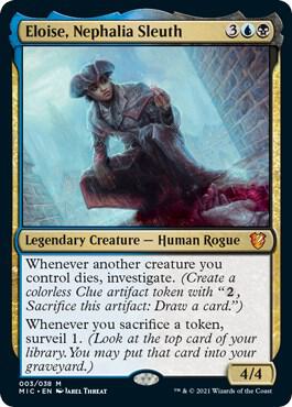 Eloise, Nephalia Sleuth 3 card from Commander: Innistrad: Midnight Hunt